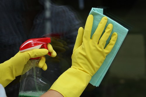 House cleaning tools arranged for a tidy home