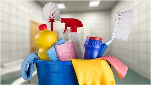 Cleaning dust and debris after construction work