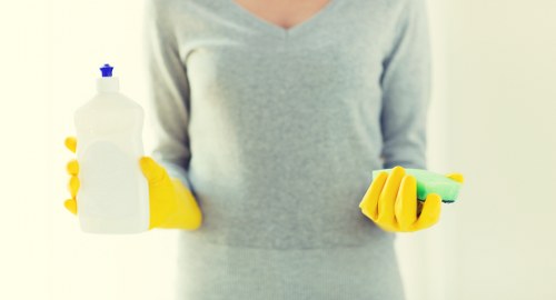 Professional after builders cleaning in a renovated room